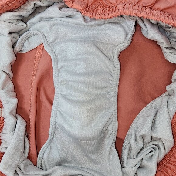 Women's Nike Dri-Fit Modern Tempo Running Shorts Peach Pink Medium Lined Athleti - Picture 6 of 9